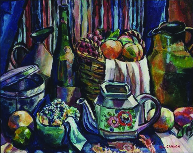 still life painting by Norman L. Cannon