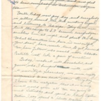 Letter to Mollye Sklut