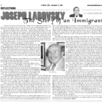Joseph Labovsky The Story of an Immigrant