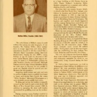 HISTORY OF MILLER'S FURNITURE 1900-1975