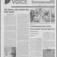 Jewish Voice, volume 30, number 1, September 27, 1996