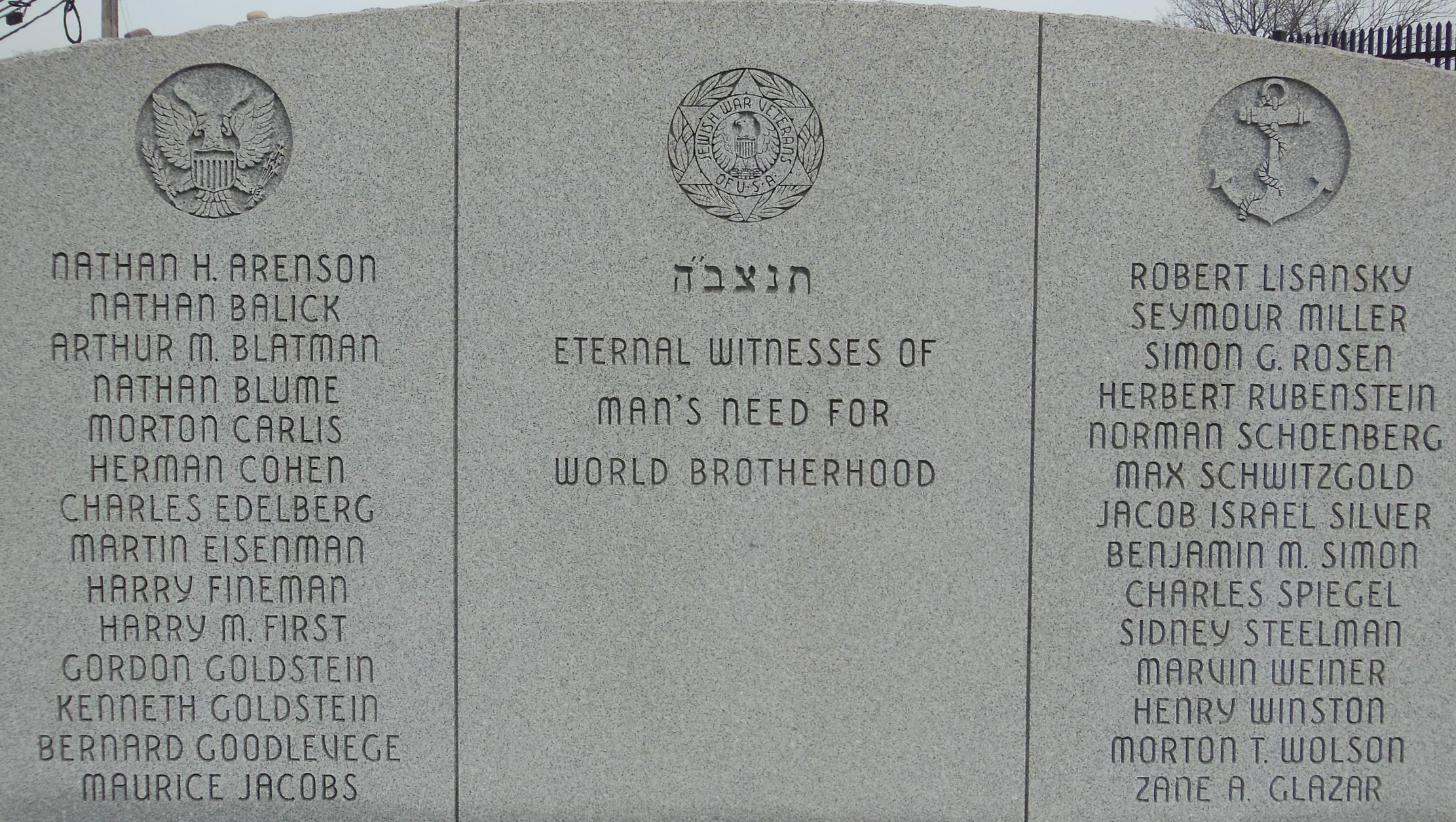 JWV memorial to men killed in action