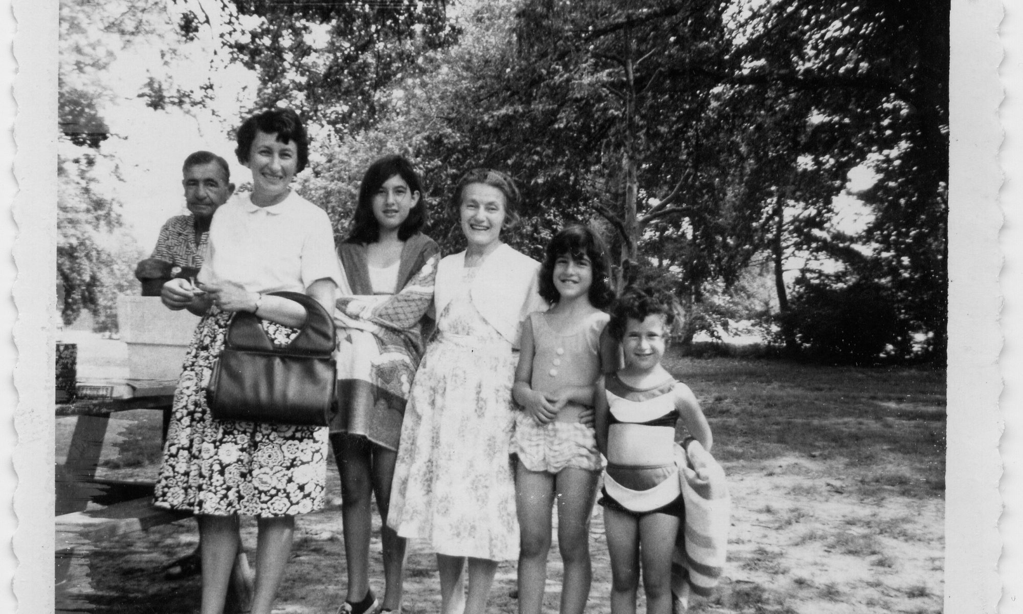 The Gordon family at the JCC campground in the 1960s.