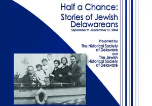 Half a Chance: Stories of Jewish Delawareans